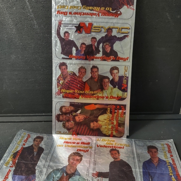 NEW VINTAGE OPENED BOX NSYNC VALENTINE CARDS - Picture 3 of 5